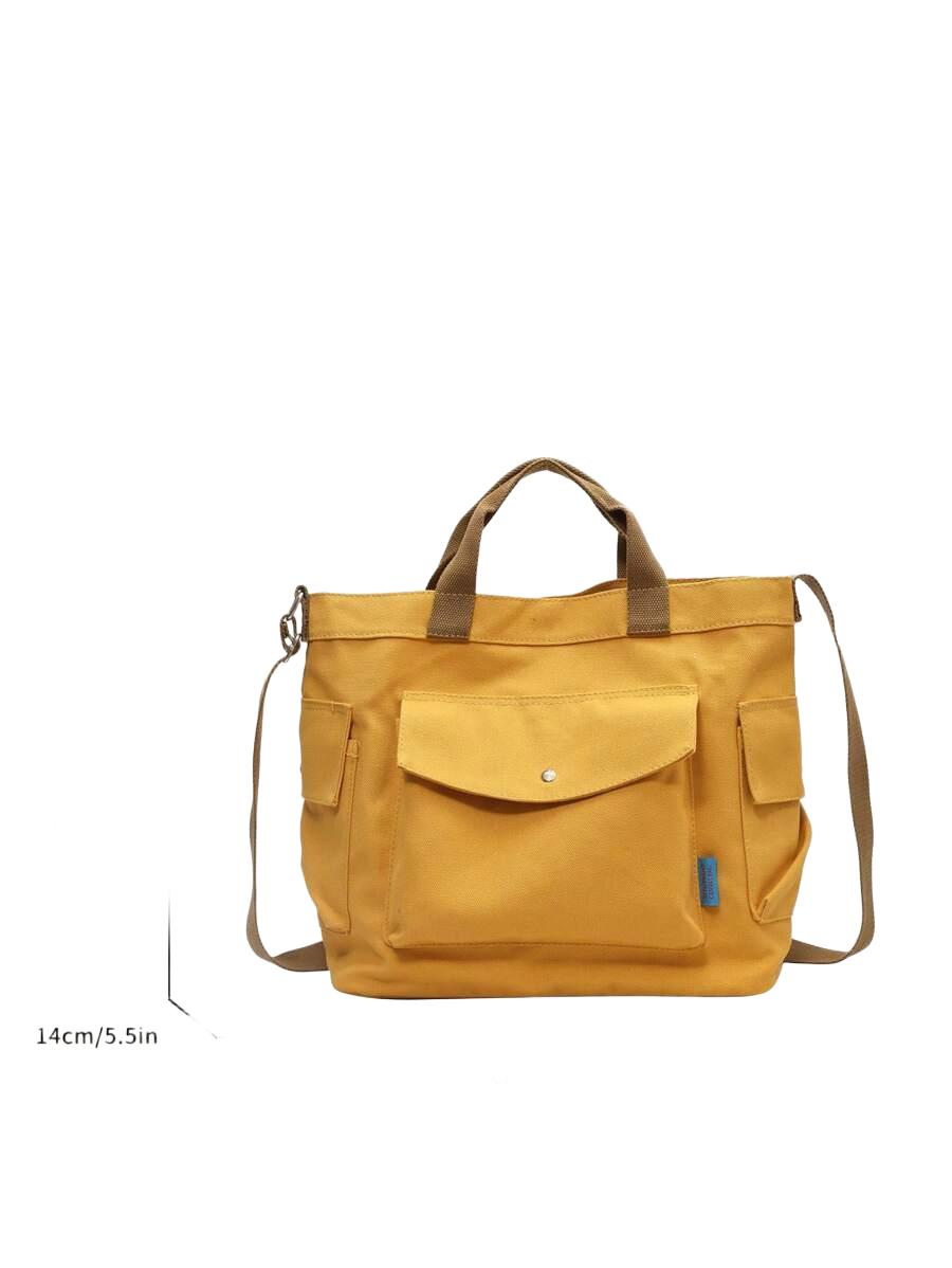 żółta torba typu shopper