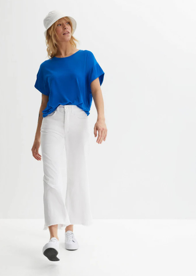 BIAŁE SPODNIE JEANS