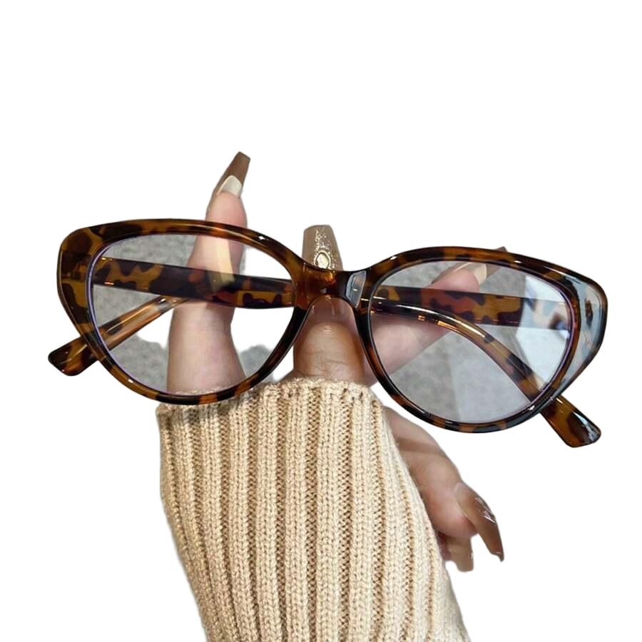 okulary zerówki animal print