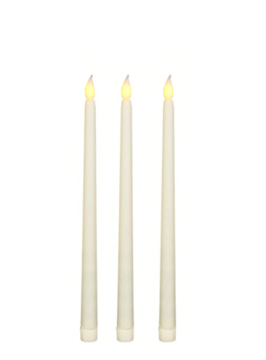 BIAŁE ŚWIECE LED 3-PACK
