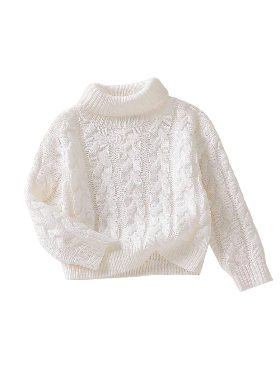 DZIEWCZĘCY SWETER Z GOLFEM 2-3Y