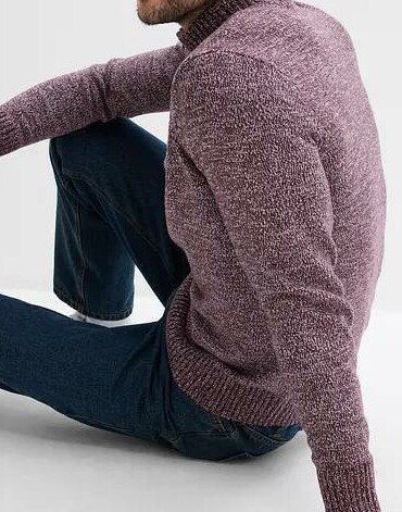 SWETER MĘSKI PLUS SIZE Z ZAMKIEM