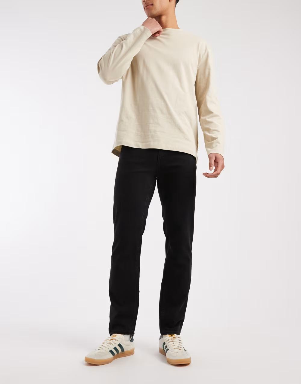 CZARNE SPODNIE JEANS