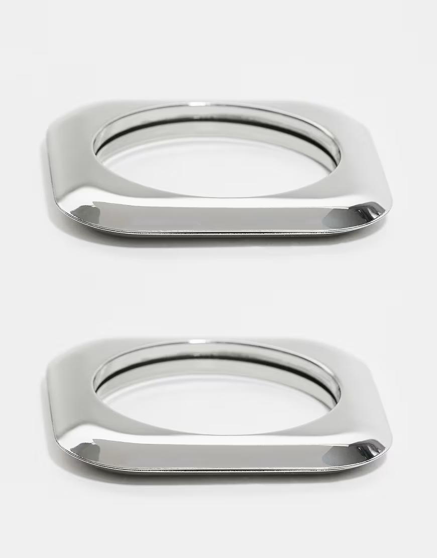 srebrna bransoletka 2-pack