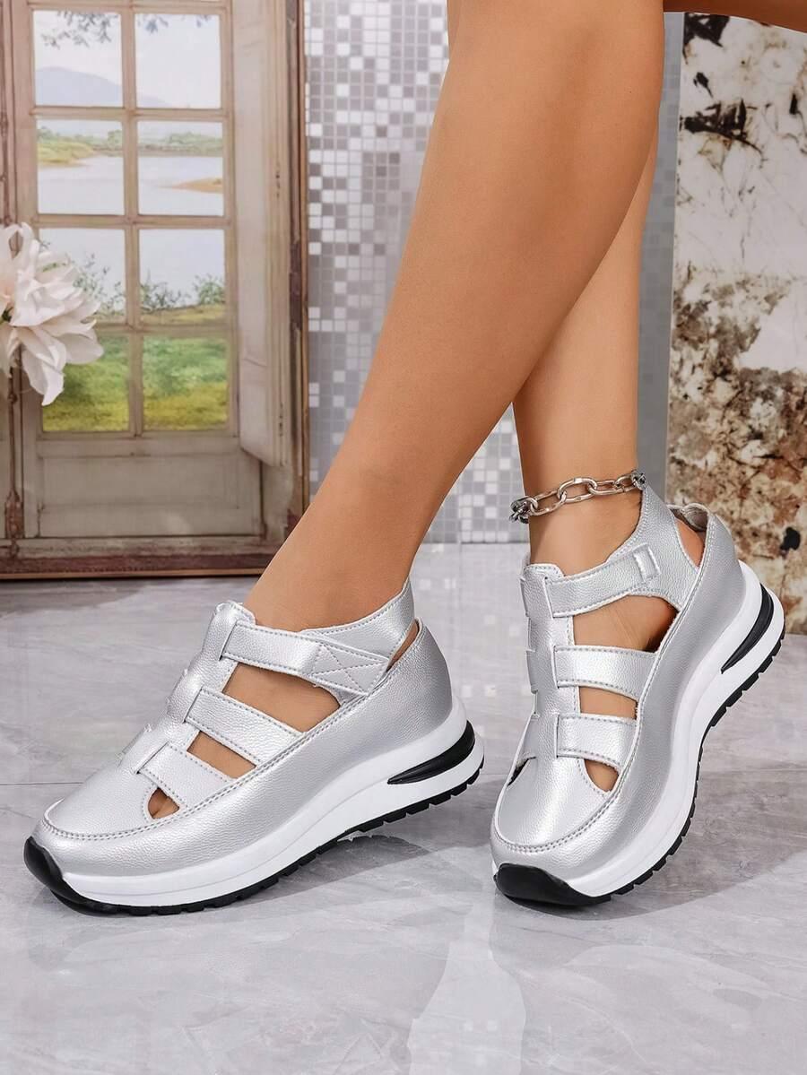 srebrne buty sportowe