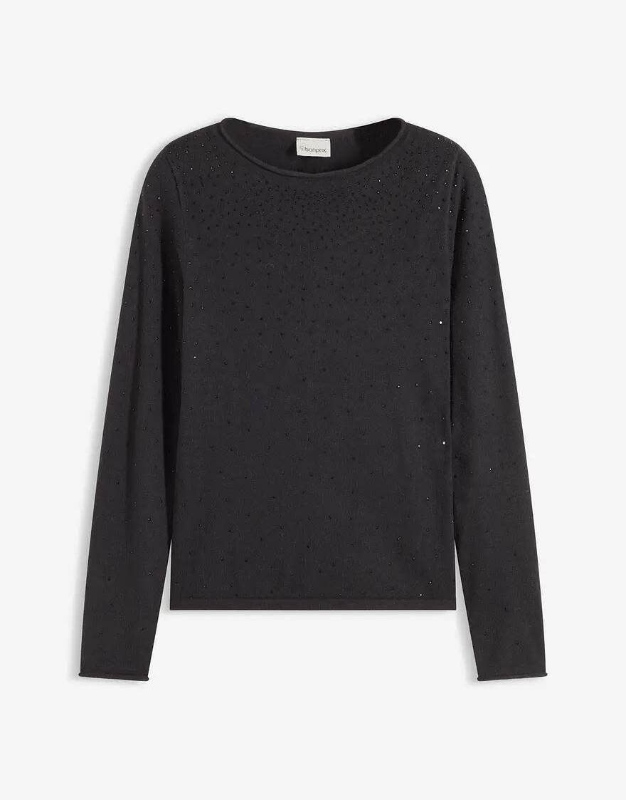 SWETER DAMSKI WISKOZOWY OKRĄGŁY DEKOLT 