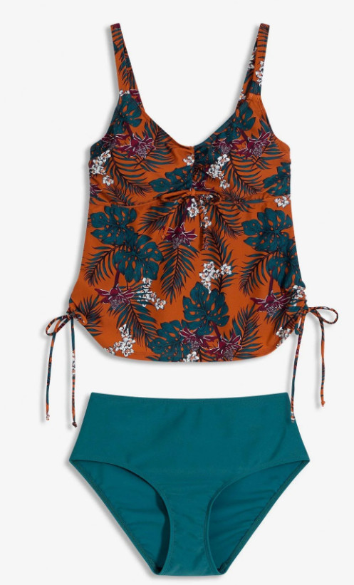 TANKINI DWUCZĘŚCIOWE ZE WZOREM 80F