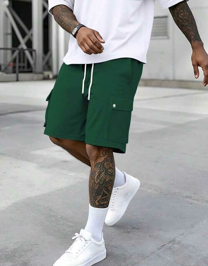 ZIELONE SPODENKI CASUAL