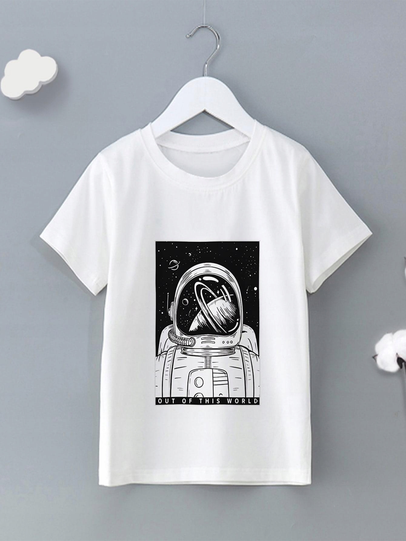 biały t-shirt okrągły dekolt