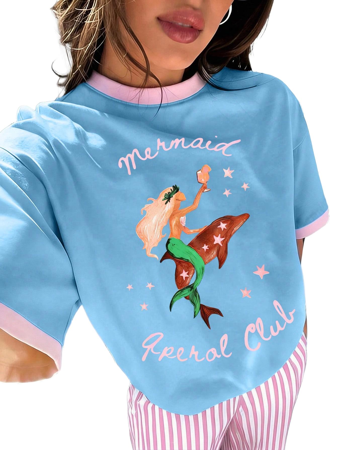 T-SHIRT DAMSKI Z NADRUKIEM