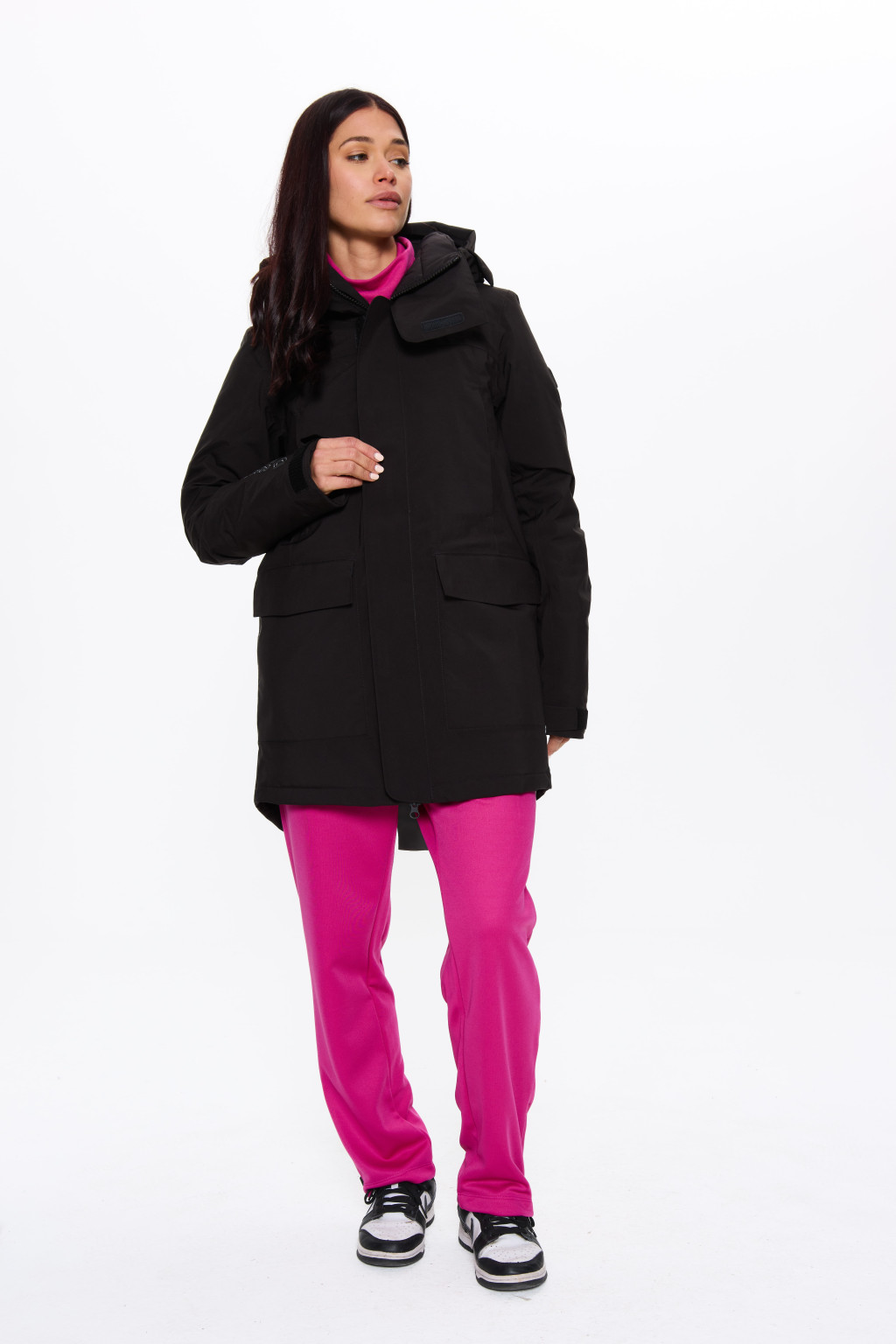 CZARNA KURTKA PARKA 1500016-19010