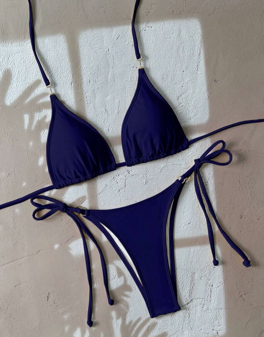 komplet bikini wiązanie