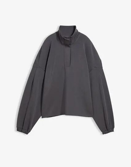 BLUZA OVERSIZE Z KOŁNIERZEM 