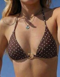 GÓRA OD BIKINI WZÓR GROCHY