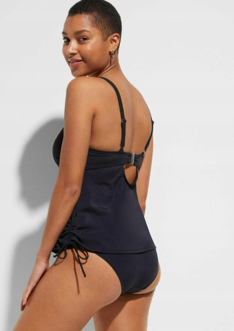 CZARNA GÓRA OD BIKINI TANKINI MARSZCZENIE 
