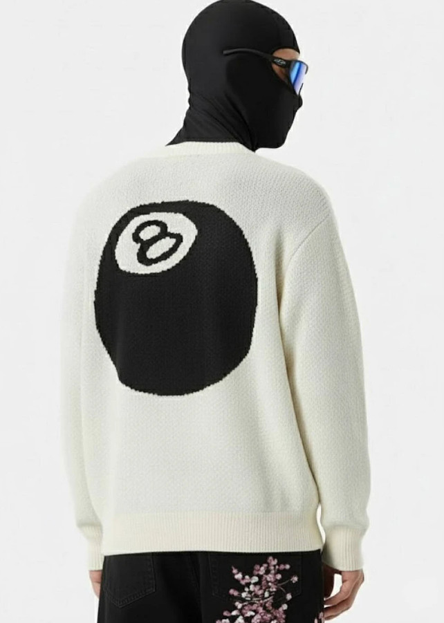 sweter dzianina print
