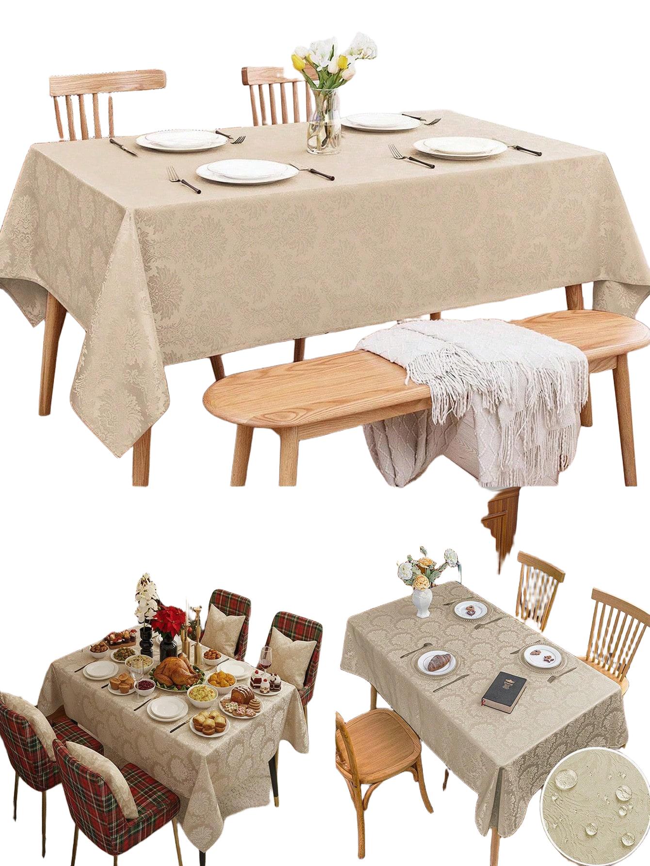 BEŻOWY OBRUS TEKSTURA 
