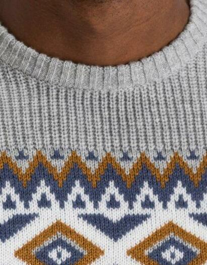 SWETER W NORWESKI PRINT 