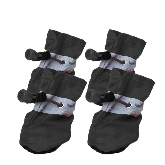 czarne buty dla psa 4 szt