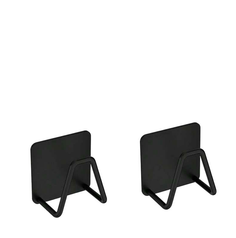 czarny wieszak 4 pack