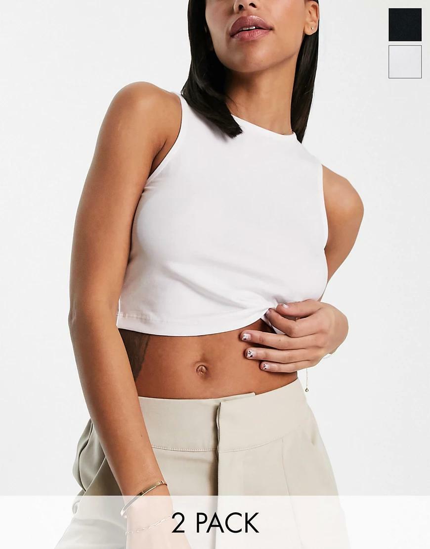 CROP TOP BEZ RĘKAWÓW 2-PACK