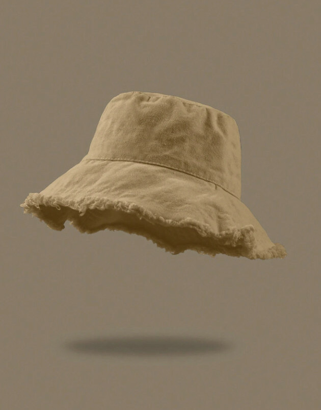 brązowy KAPELUSZ BUCKET
