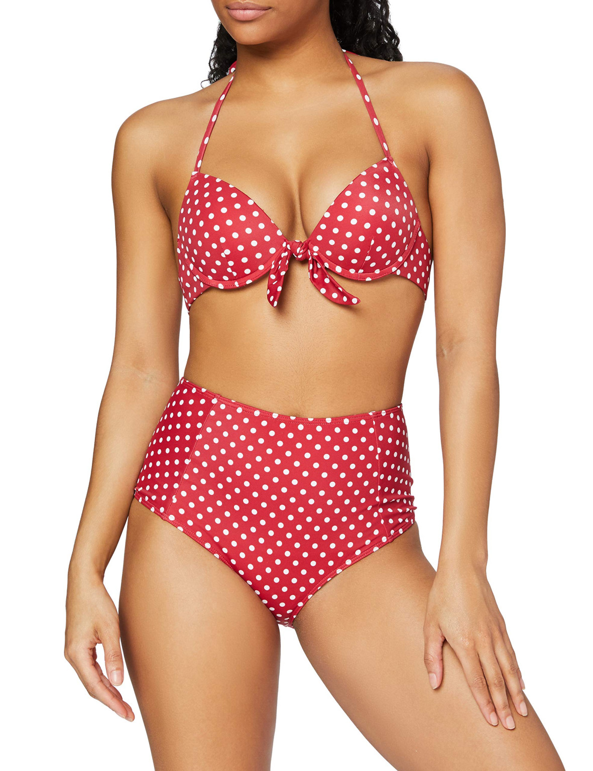 komplet bikini wzór groszki