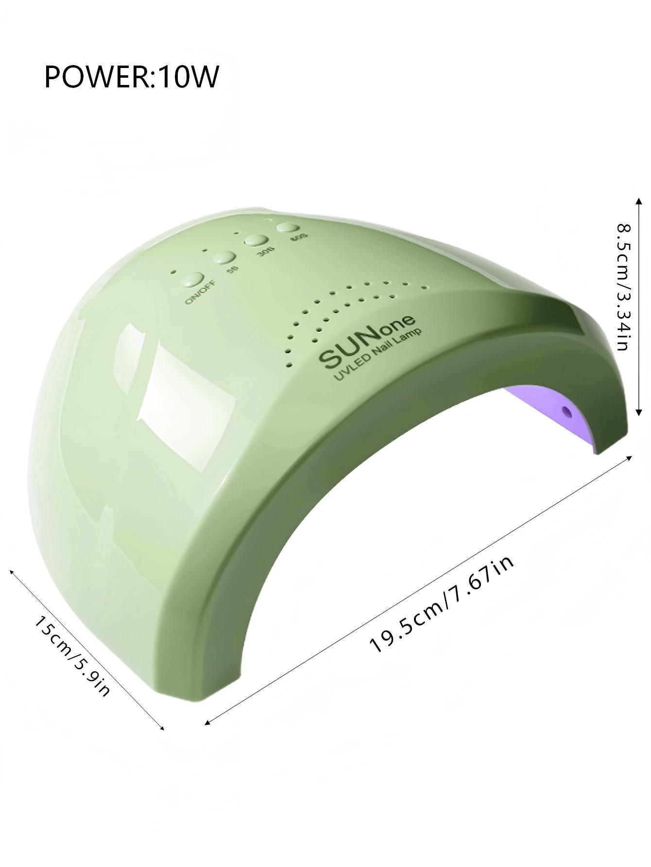 zielona lampa UV LED do paznokci