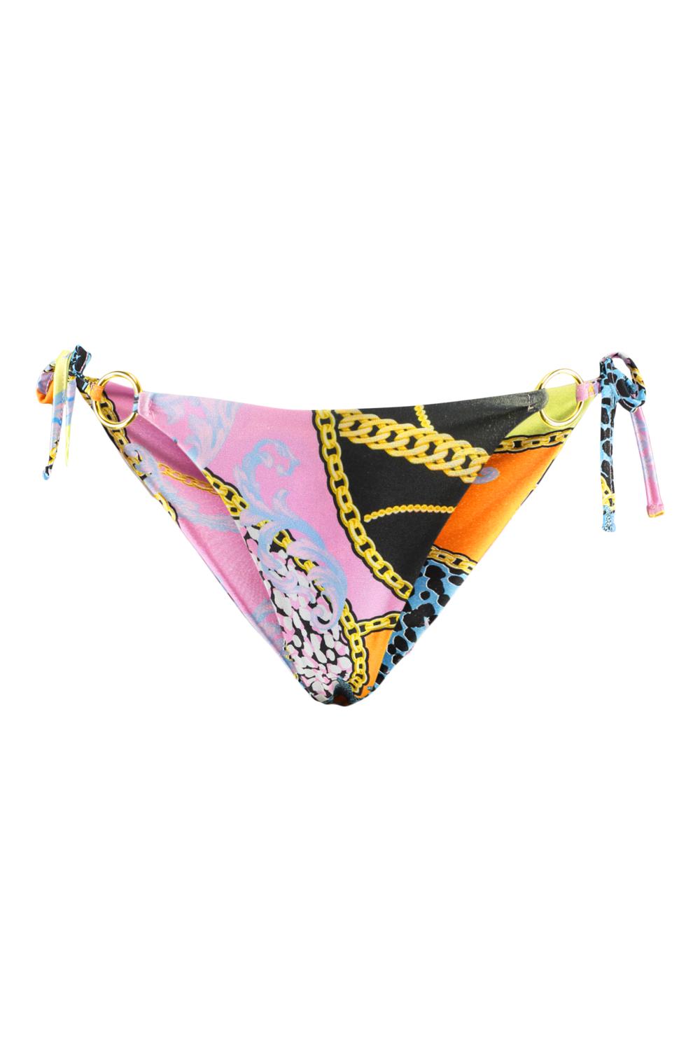 wiązany dół od bikini print 