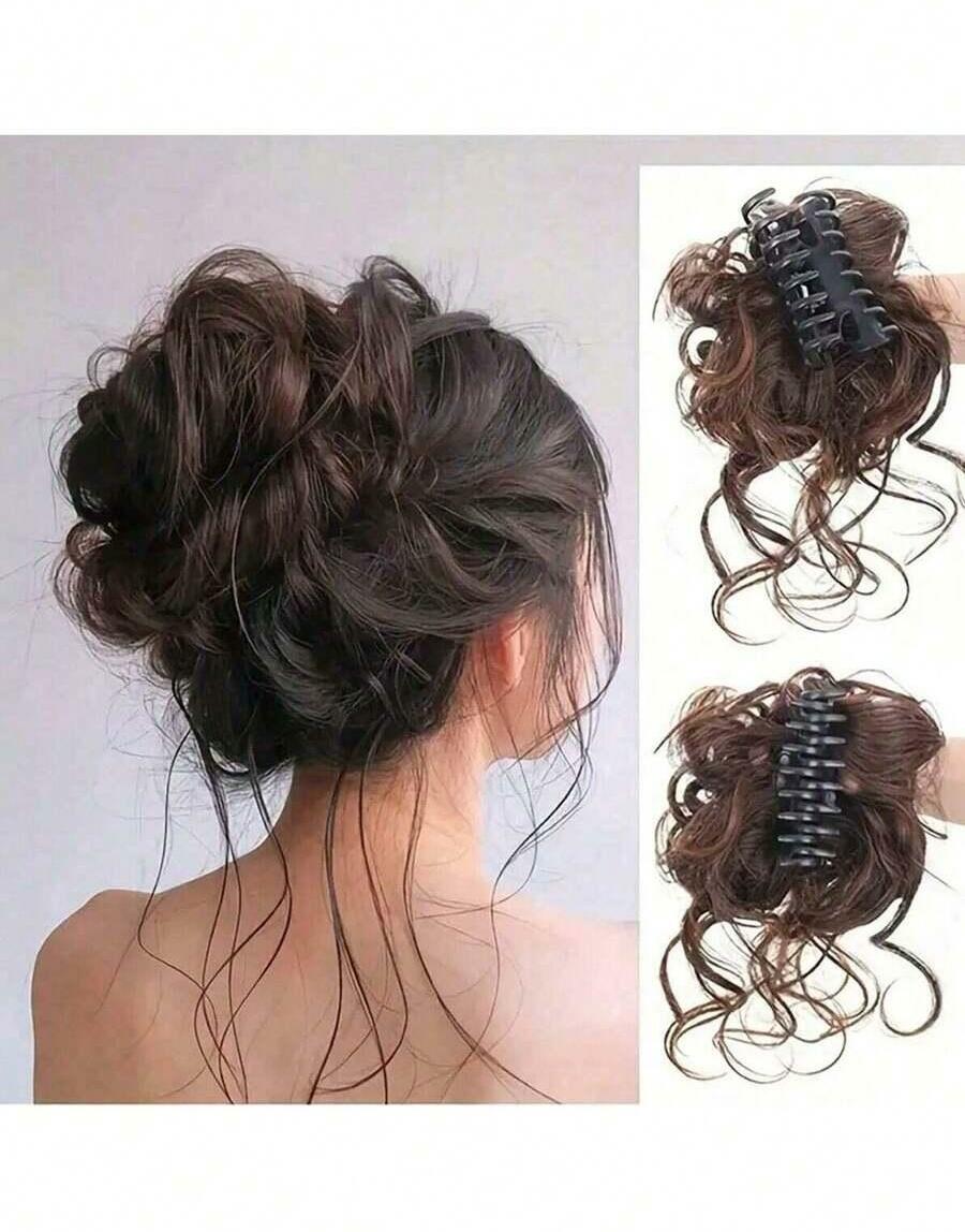 spinka do włosów kok dark brown
