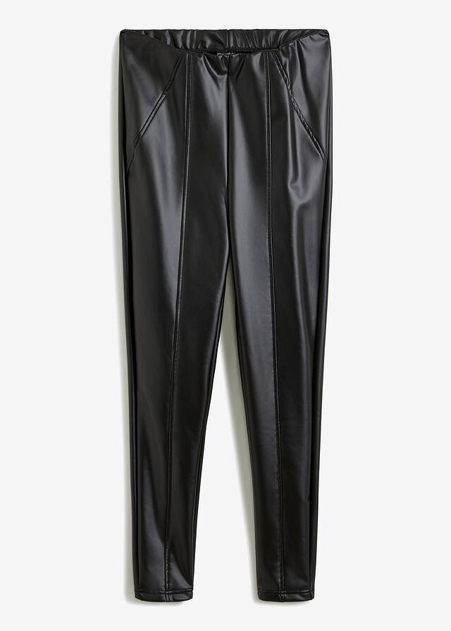 LEGGINSY ZE SZTUCZNEJ SKÓRY