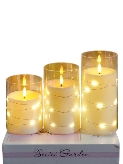LAMPA ŚWIECA NA BATERIE 3-PACK