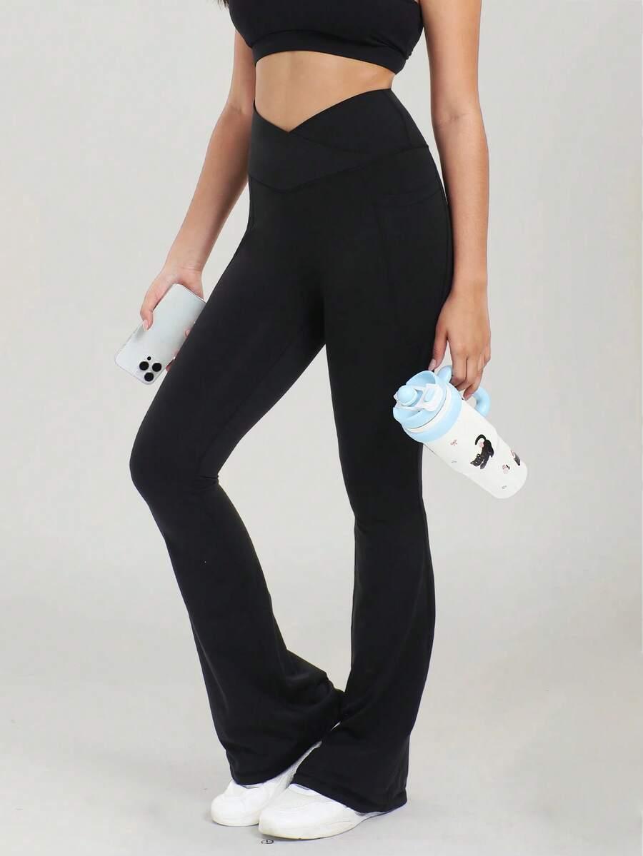 CZARNE LEGGINSY DZWONY
