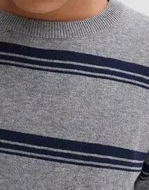 SWETER Z CIENKIEJ DZIANINY POZA REINER BAWEŁNA