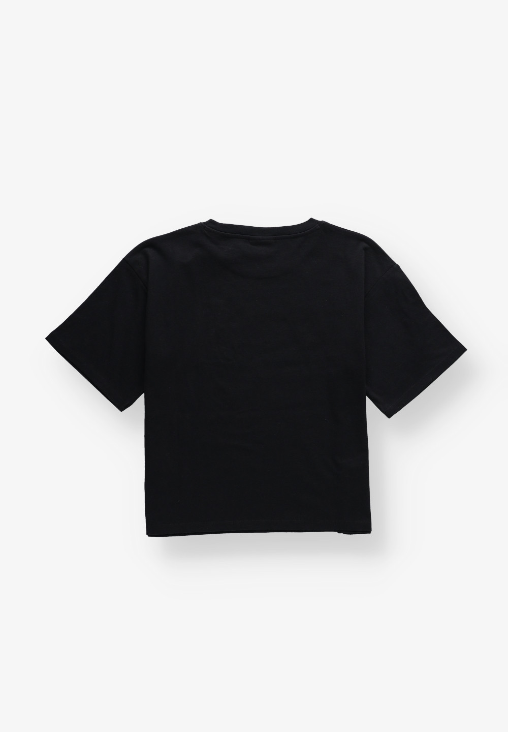CZARNY T-SHIRT PRINT LOGO