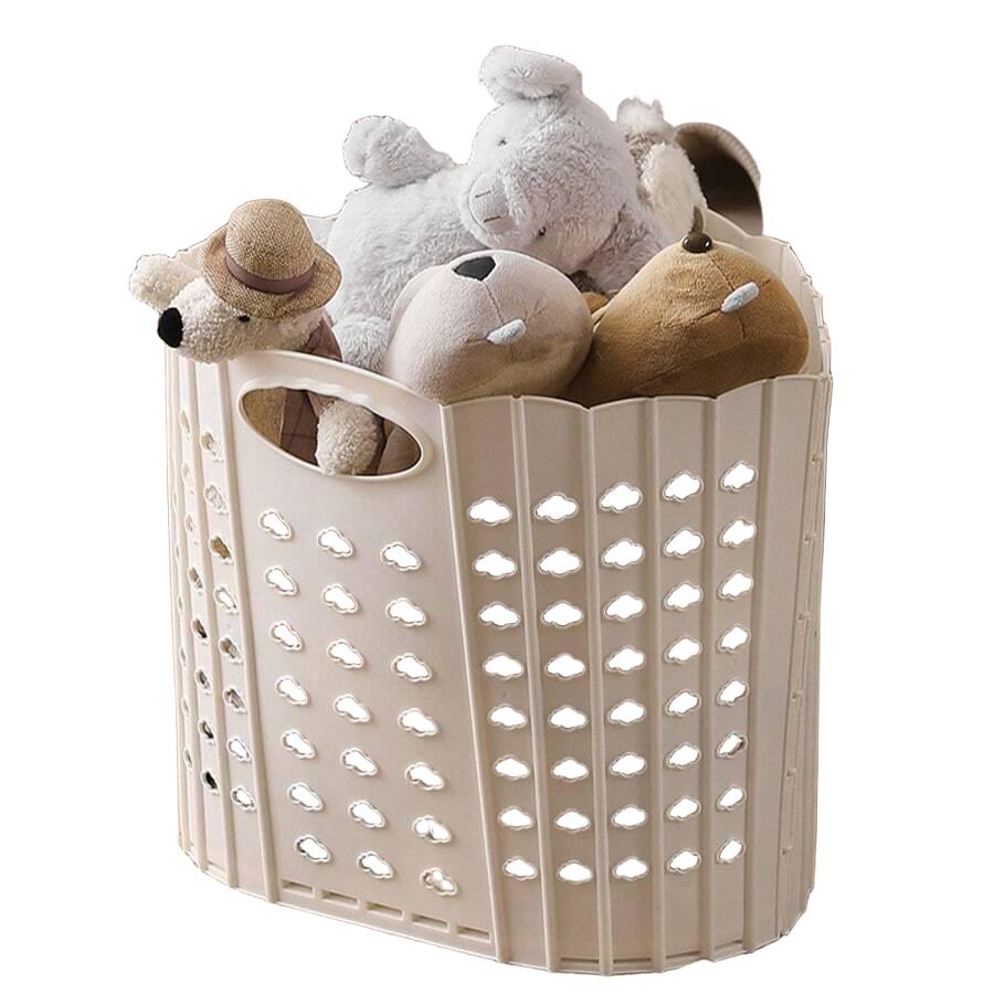 biały KOSZ NA PRANIE
