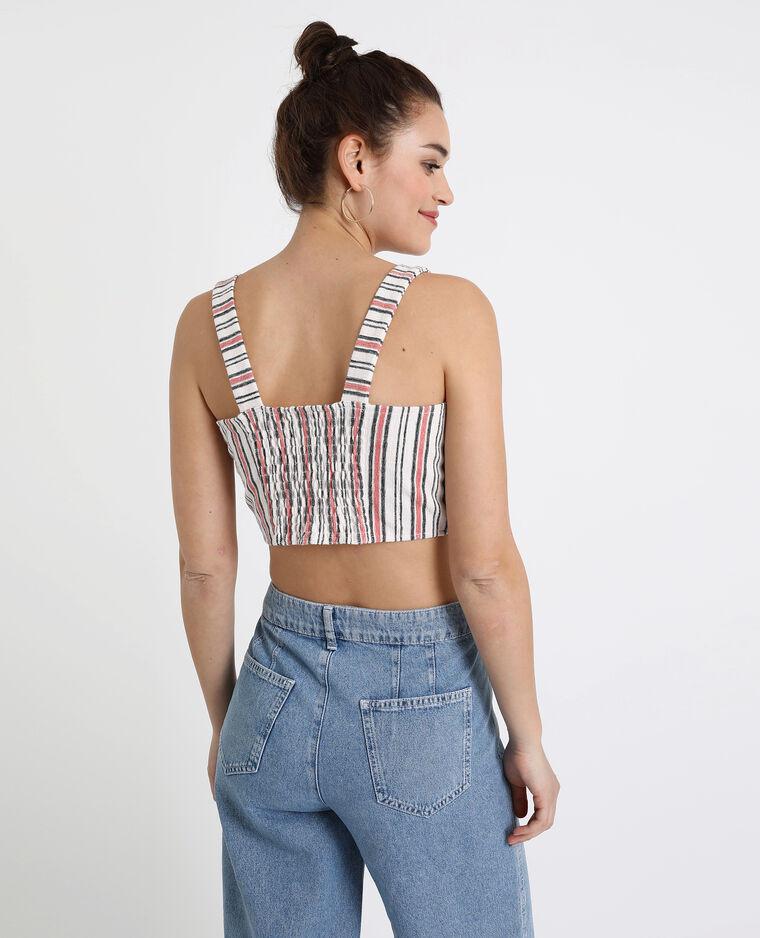 KRÓTKI TOP BRALET WIĄZANIE