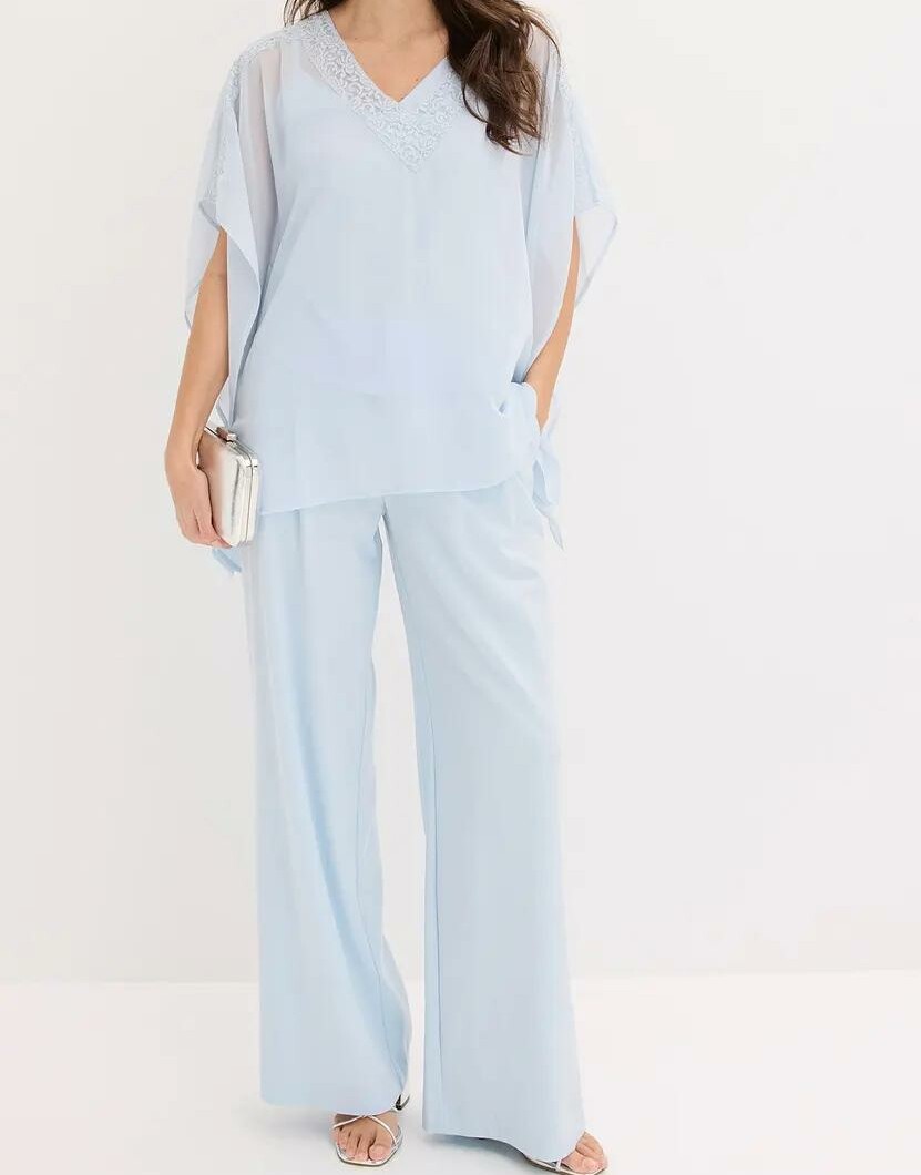 TUNIKA DAMSKA PLUS SIZE DEKOLT V RĘKAW 3/4