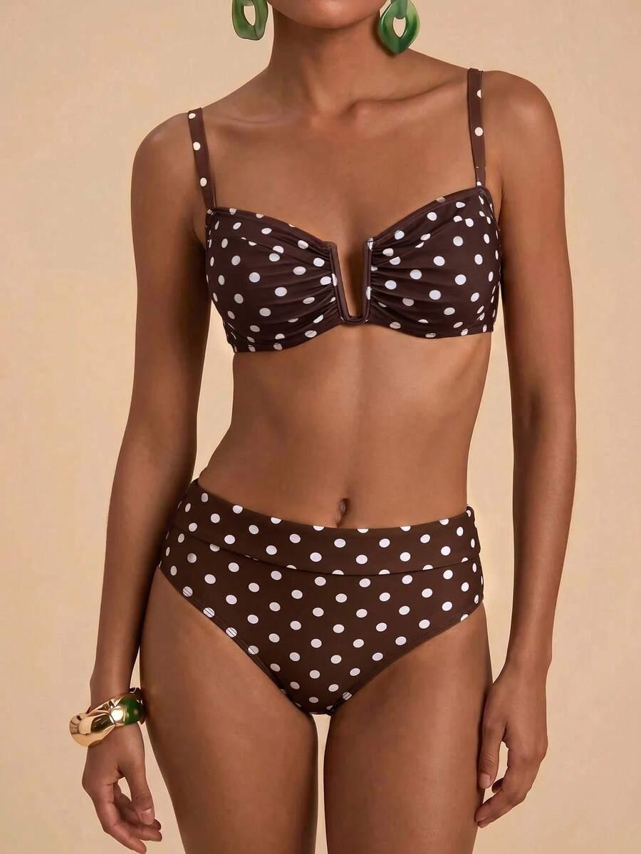 KOMPLET BIKINI WZÓR GROSZKI