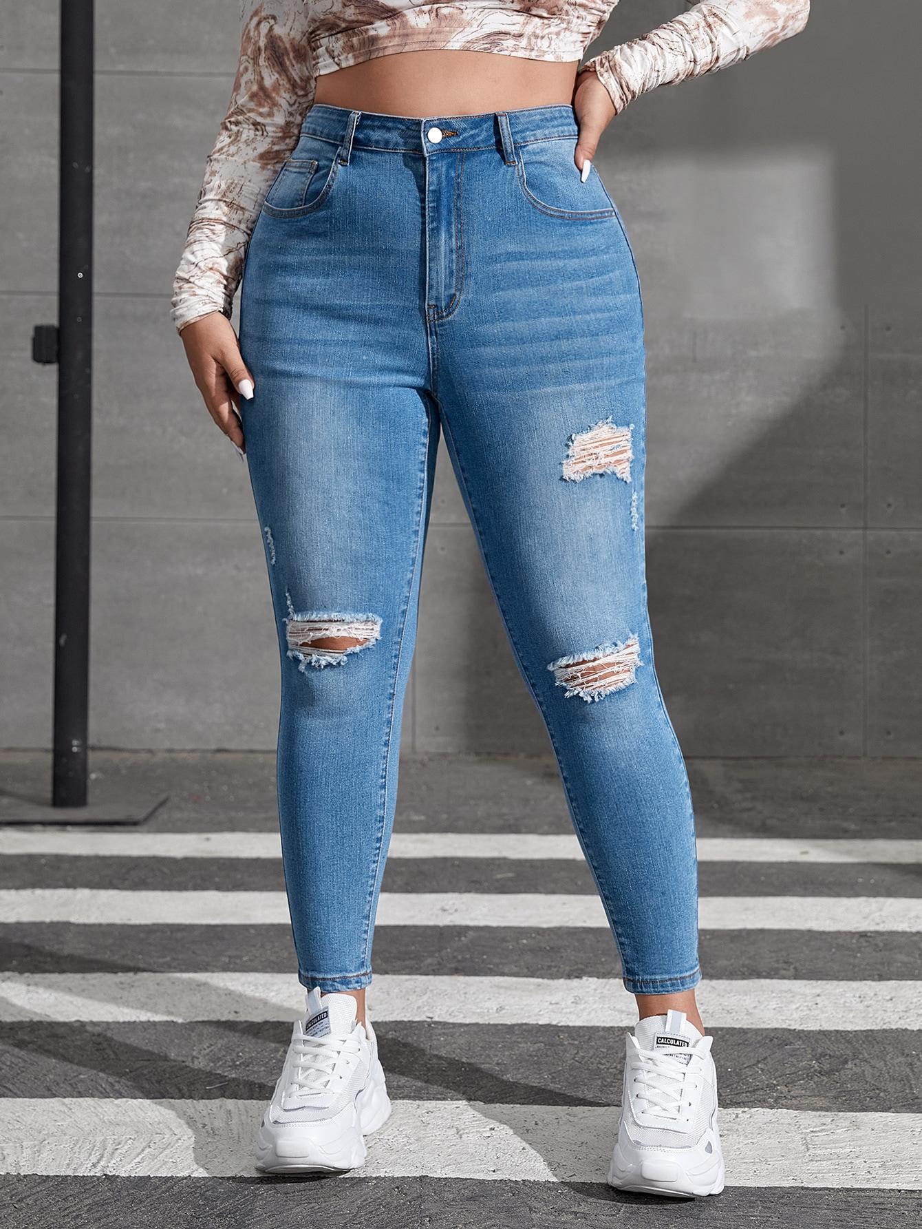 NIEBIESKIE SPODNIE JEANS 