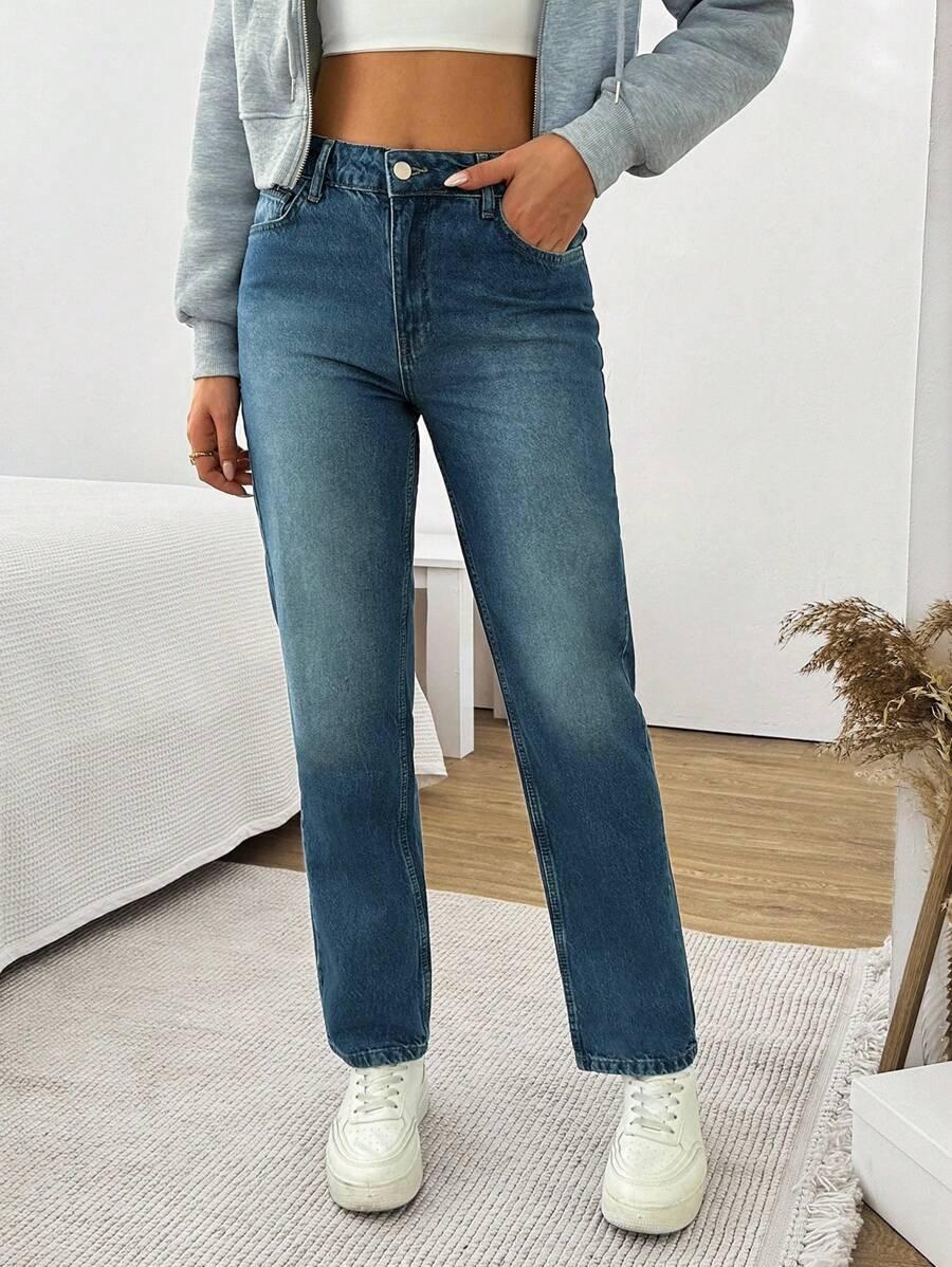 NIEBIESKIE SPODNIE JEANS