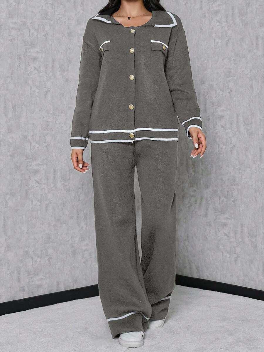 SWETER SPODNIE KOMPLET