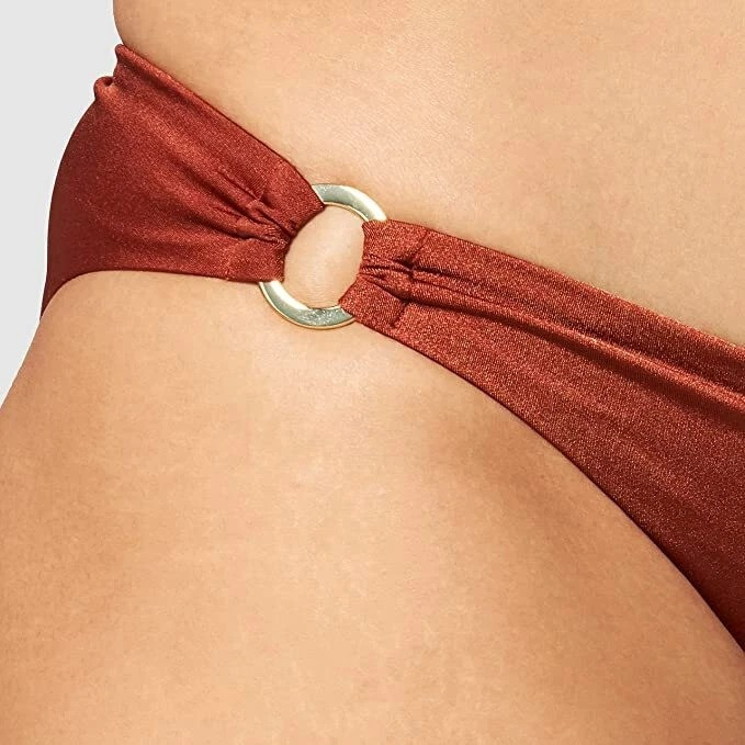 CZARNY DÓŁ OD BIKINI marszczenie