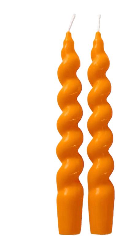 pomarańczowa świeca dekoracyjna 2-pack 