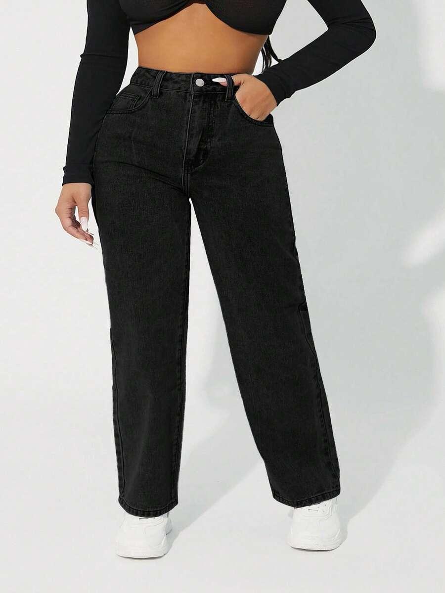 czarne spodnie jeans