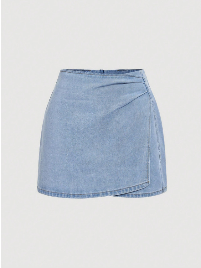 NIEBIESKA SPÓDNICA JEANS 