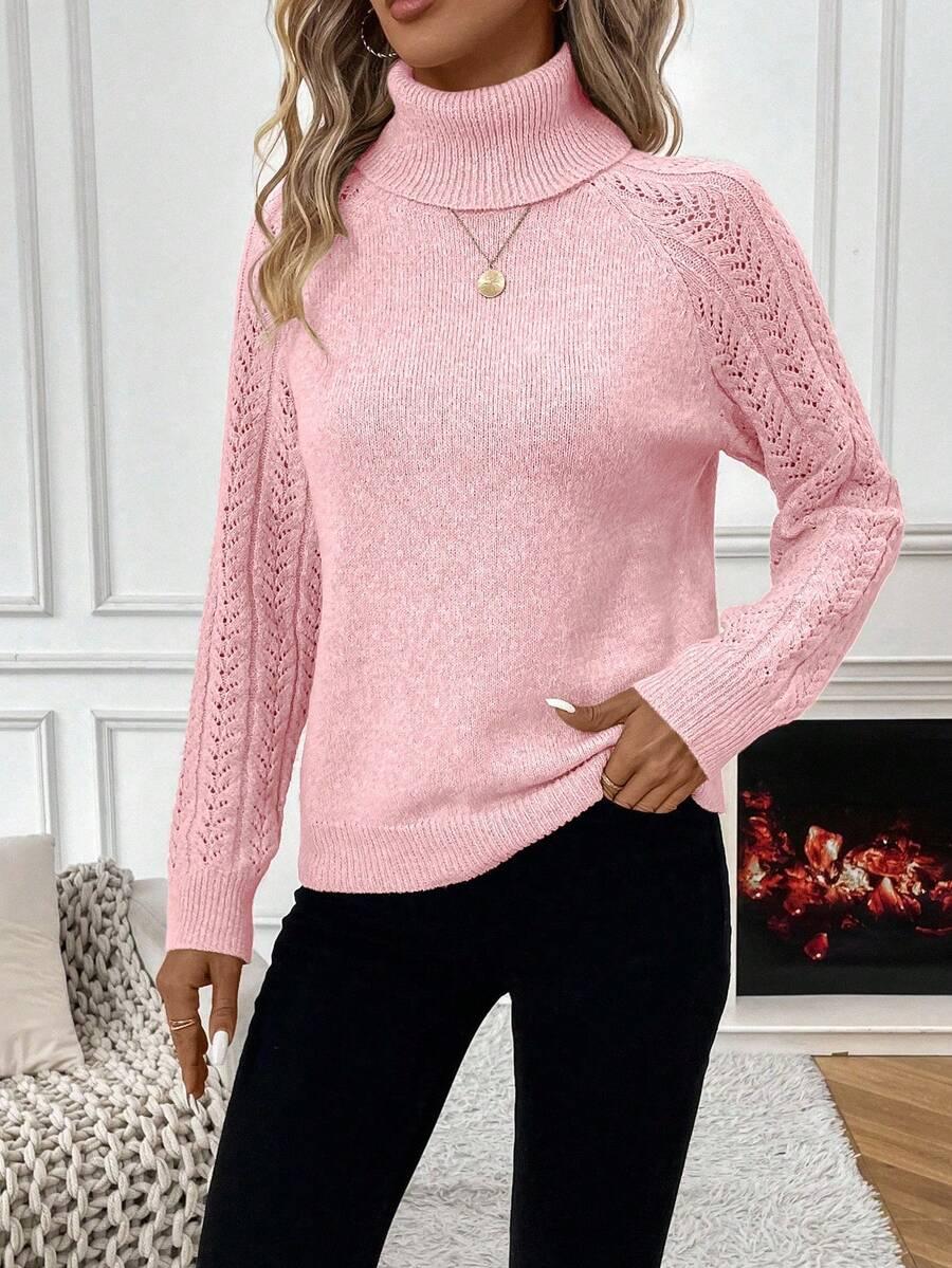 RÓŻOWY SWETER GOLF