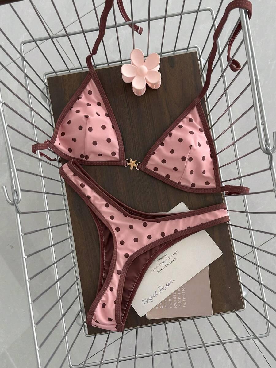 dwuczęściowy komplet bikini print 