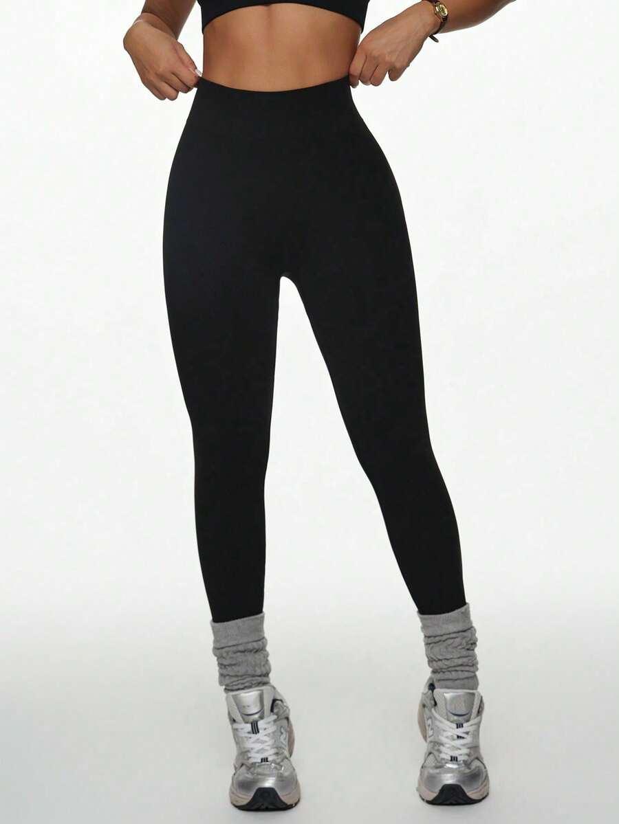 CZARNE LEGGINSY WYSOKI STAN