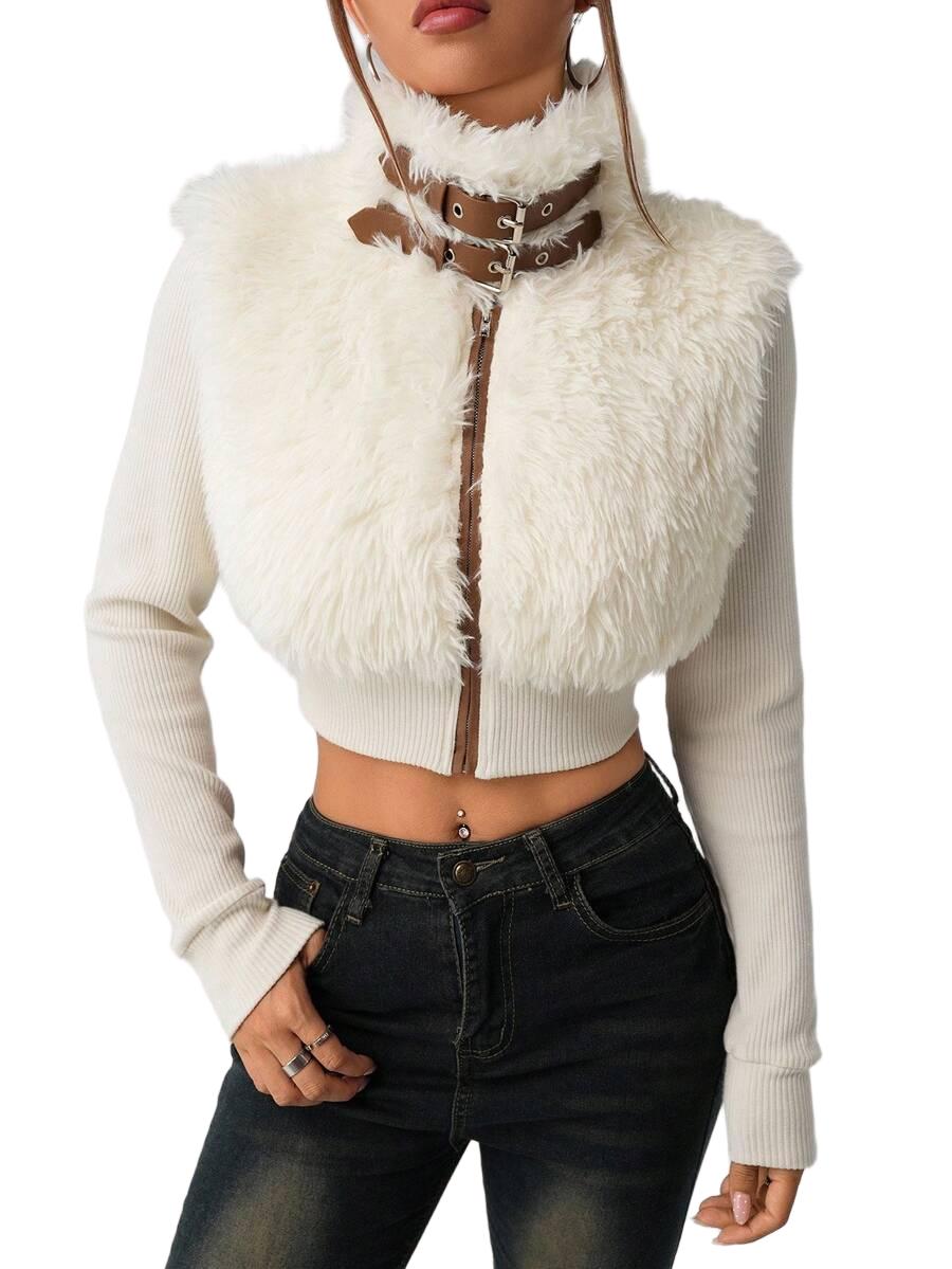 BLUZA Z FUTREM